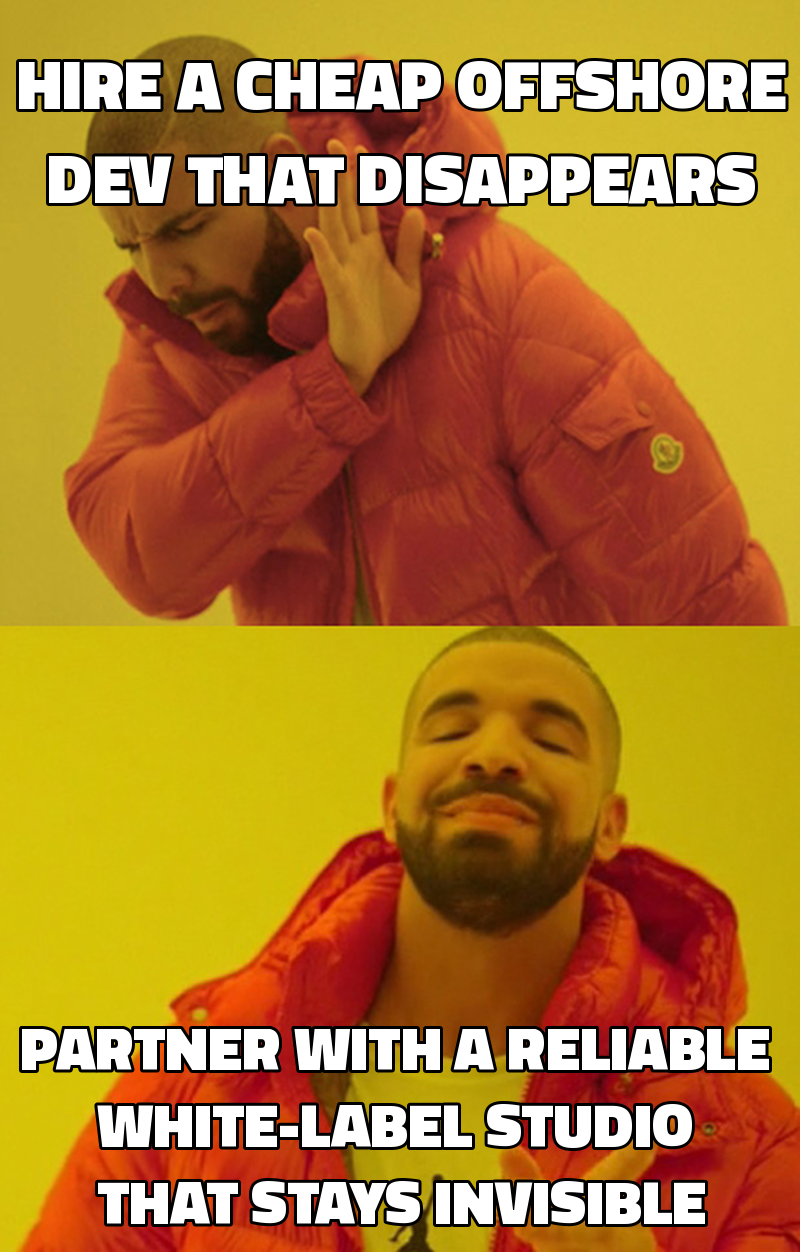 Hire a cheap offshore dev that disappears Partner with a reliable white-label studio that stays invisible